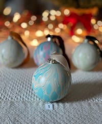 Image 2 of Marbled Ornaments - Winter