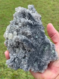 Image 16 of Quartz With UV Calcite & Green Fluorite Specimen #1842