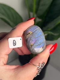 Image 17 of SMALL FULL FLASH DOUBLE SIDED LABRADORITE PALM STONES