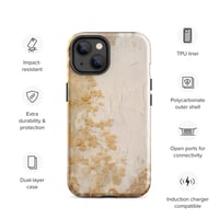 Image 24 of White and Gold Tattered Texture Goth Lolita Kawaii Baroque Tough Case for iPhone®