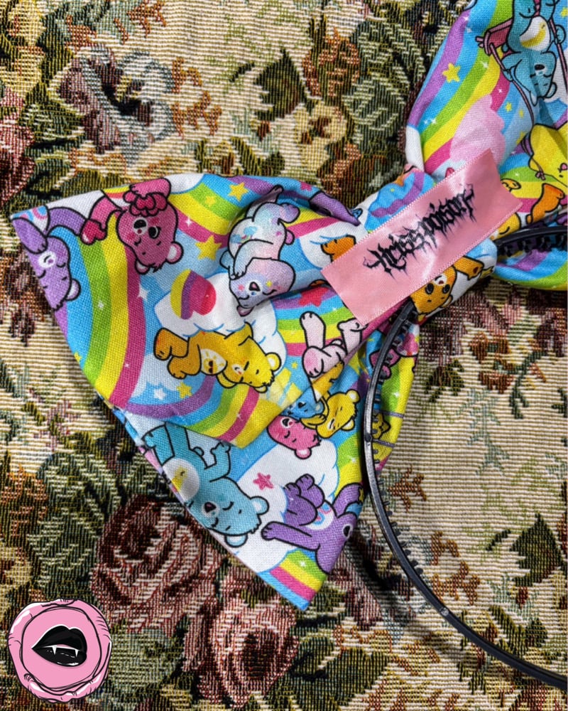 Image of CUTE CARE BEARS • BOW HEADBAND 