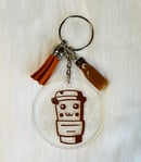 Image 1 of Cute Coffee Keychain 