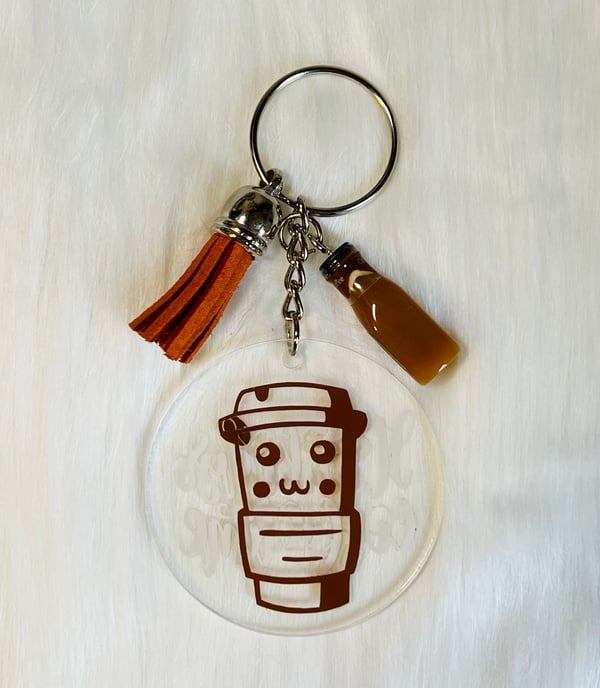 Image of Cute Coffee Keychain 