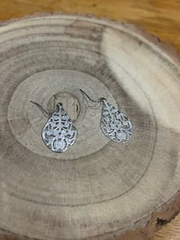 Image 1 of Silver dangle earrings 