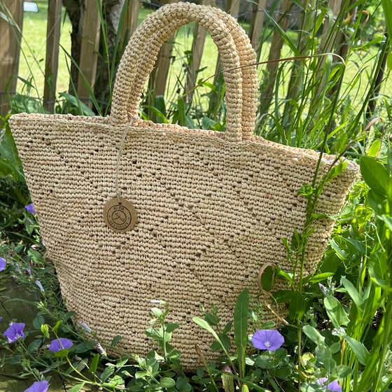 Image of Sac en Raphia LUNA fond Rond