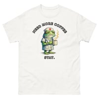 Image 2 of Need More Coffee STAT Nurse Frog Unisex T-Shirt