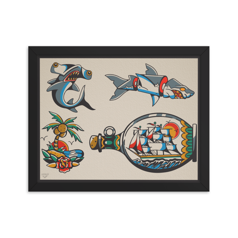 Image of Framed Nautical Flash