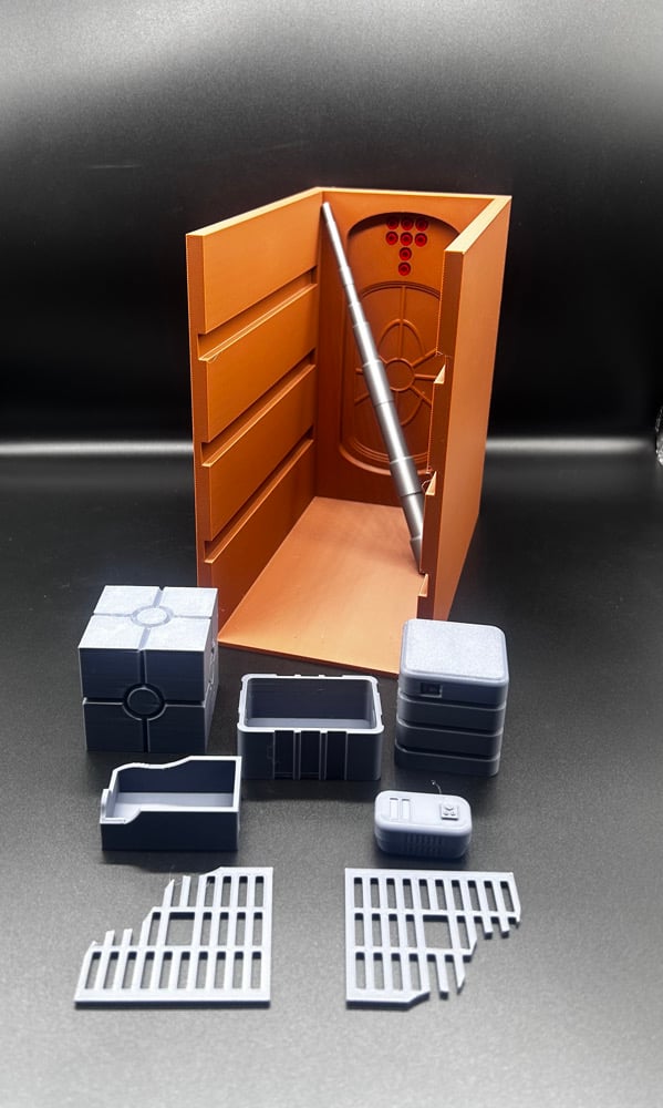 Image of Trash Compactor Book Nook 