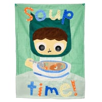 soup time fabric poster