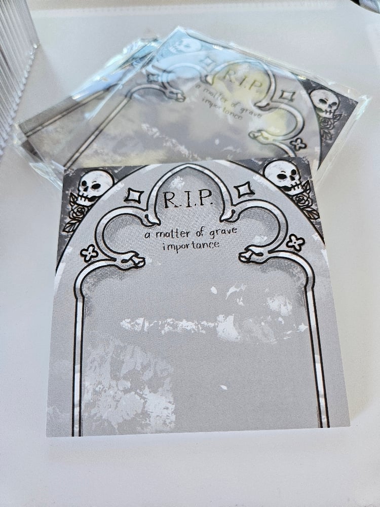 Image of A Matter of Grave Importance Sticky Note