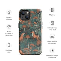 Image 18 of Boho Nature Cottagecore Inspired Fox Among Mushrooms Tough Case for iPhone®