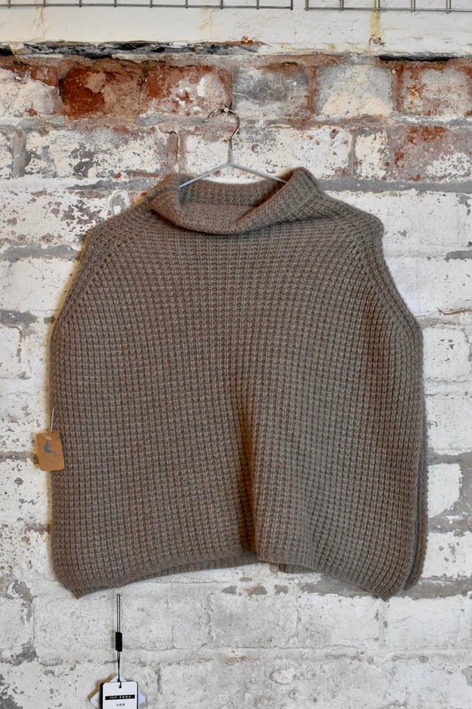 Image of Cashmere roll-neck cape