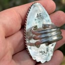 Image 5 of Large Seraphinite Handmade Sterling Silver Statement Ring