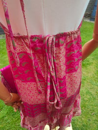 Image 3 of Havana Halter Dress- classic statement holiday piece- one size - PINK
