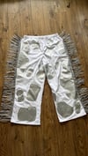SPARKLY GLITTER SPACE GIRL COW trousers WITH RHINESTONE TRIM & belt