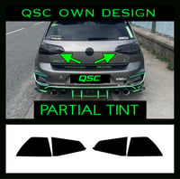 Image 2 of Vw Golf Mk7 Led Rear Light Pre Cut Tint/ Black Out Stickers 