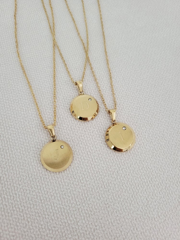 Image of Goldie Letter Necklace 