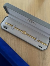 Image 1 of RARE Vintage CROTON 18K Gold Dainty Ladies Watch- New in Box ⚜️