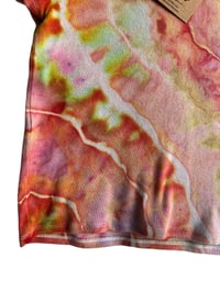 Image 6 of ♻️ UPCYCLED S/M Pac Sun Baby Tee in Warm Geode Ice Dye