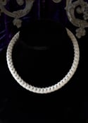 White Serpentine Snake Vertebrae - Bone Choker