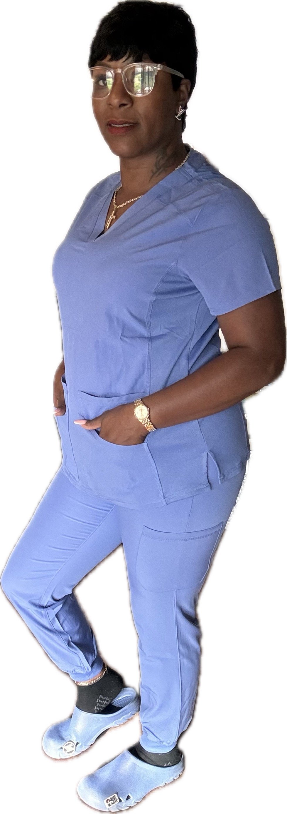 Image of RIB PANEL JOGGER SET-CEIL