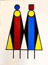 ‘Two Old Punks’ multicoloured