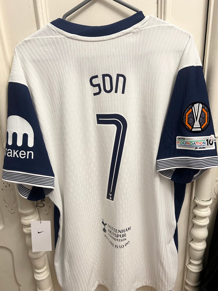 Image of Tottenham Hotspur “SON 7” Vaporknit 2024/25 Home Europa Final Shirt (XXL)