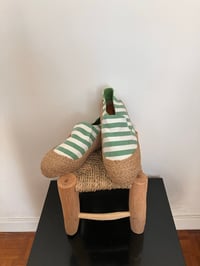 Image 2 of Classic Espadrilles - Green Stripes