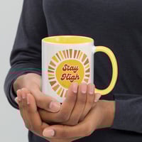 Image 3 of Stay High Mug with Colour Inside