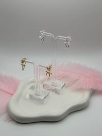 Image 1 of Coquette sterling silver earrings 