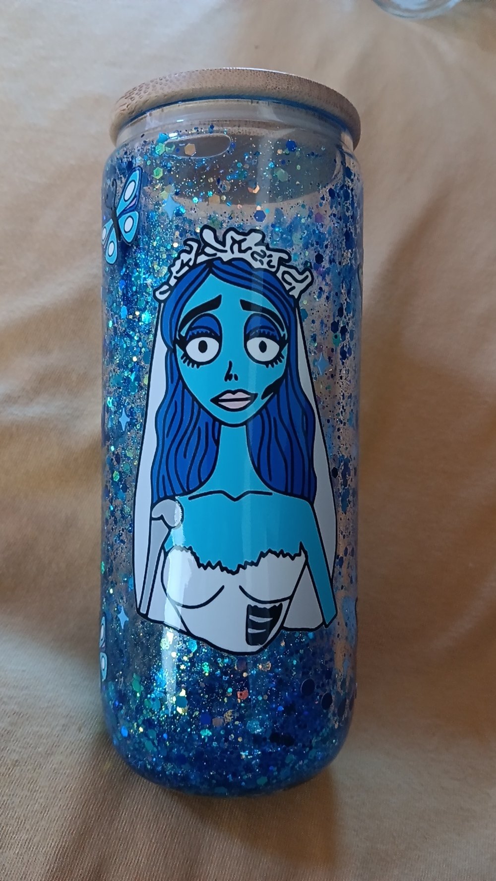 Image of Emily blue snowglobe READY TO SHIP