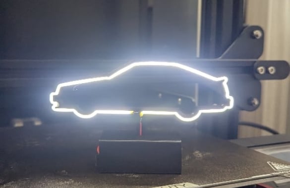 AE86 Silhouette Lamp Image 3