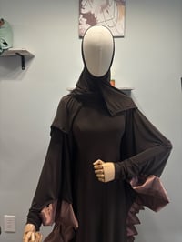Image 5 of Satin ruffled kaftan