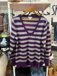 Image 1 of NYC Purple and silver sweater 