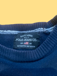 Image 2 of Ralph Lauren Navy Pullover Sweatshirt (L)