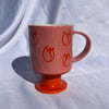Pink Tulip Ceramic Mug