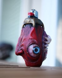 Image 15 of Mini Bic lighter sleeve, Egg Of The King - Handcrafted OOAK