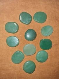Image 1 of Green adventurine flat crystal
