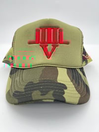 Image 1 of LVL3 NYC DARK CAMO TRUCKER HAT 