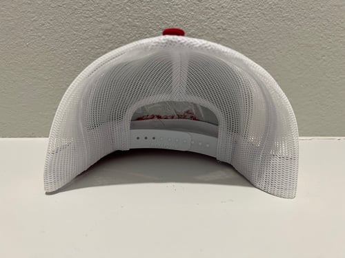 Image of Red/black/white trucker hat