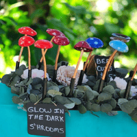 Image 1 of Garden Mushroom Stake (glow-in-the-dark)