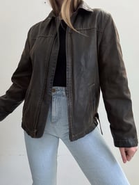 Image 3 of Vintage Columbia leather jacket // M
