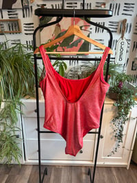 Image 4 of Red metallic swimsuit