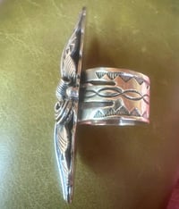 Image 4 of Cool native Sterling statement ring by Limbert Perry