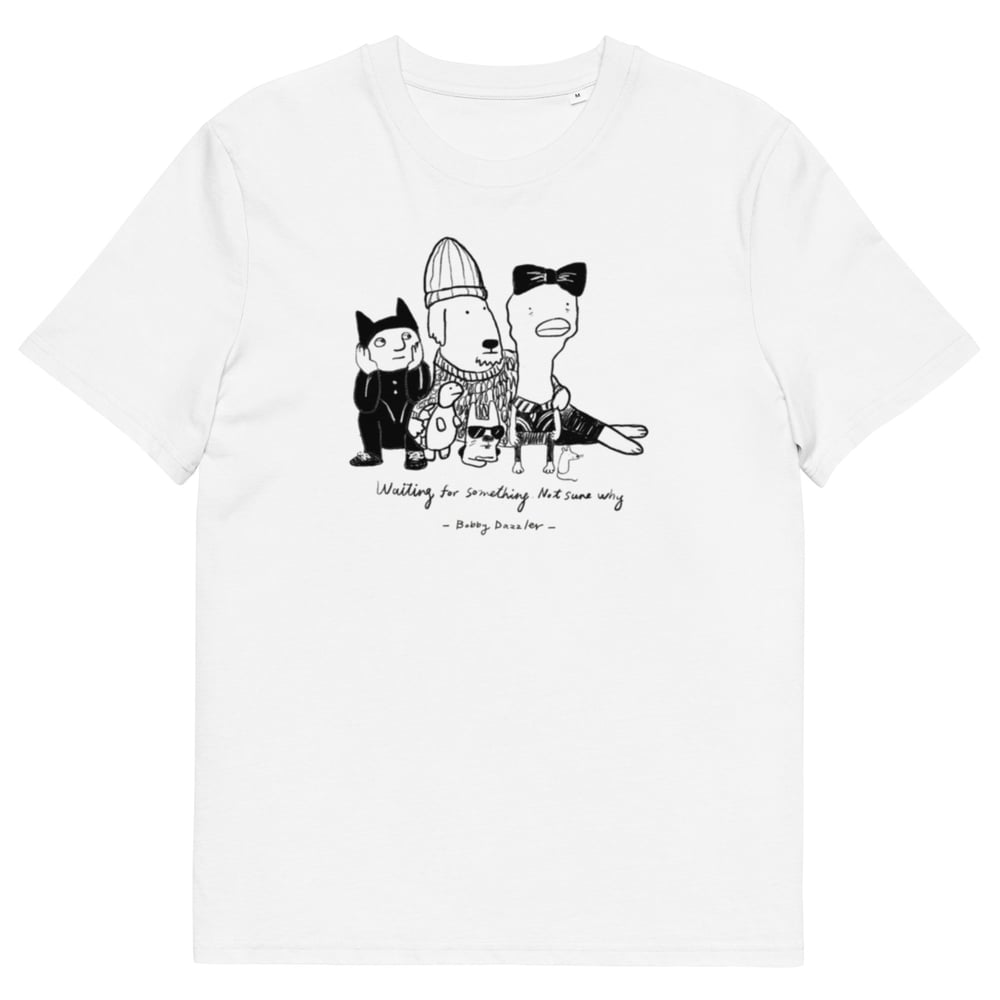 Image of Unisex Organic Cotton T-Shirt waiting for something