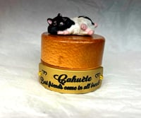 Image 6 of Custom Engraved Hamster Mini Urn Handpainted To Your Photos