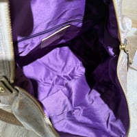Image 4 of Coach Ashley Metallic Gold Signature Satchel Crossbody Handbag Y2K F15809 Sateen