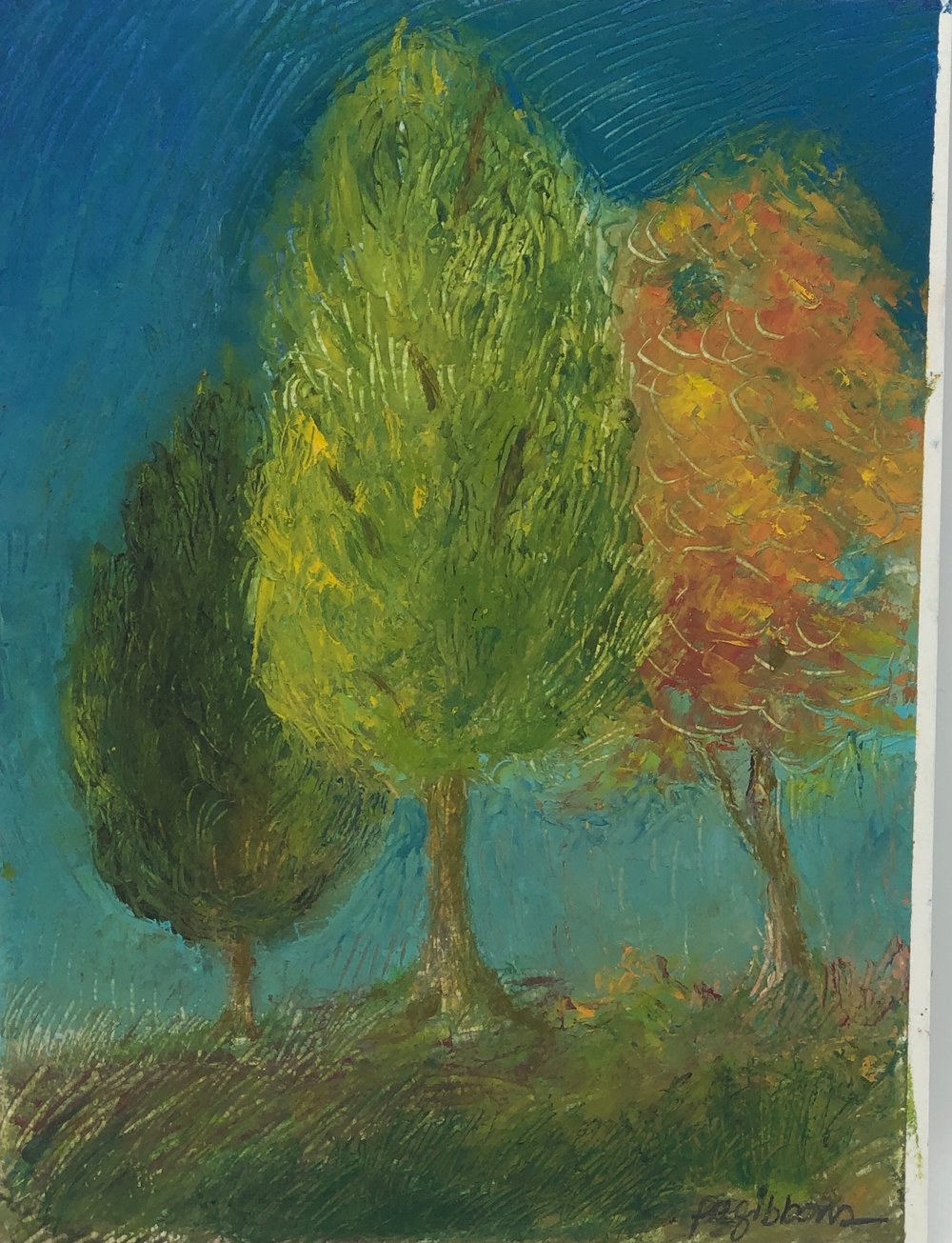 Image of Oil On Paper TREE-O