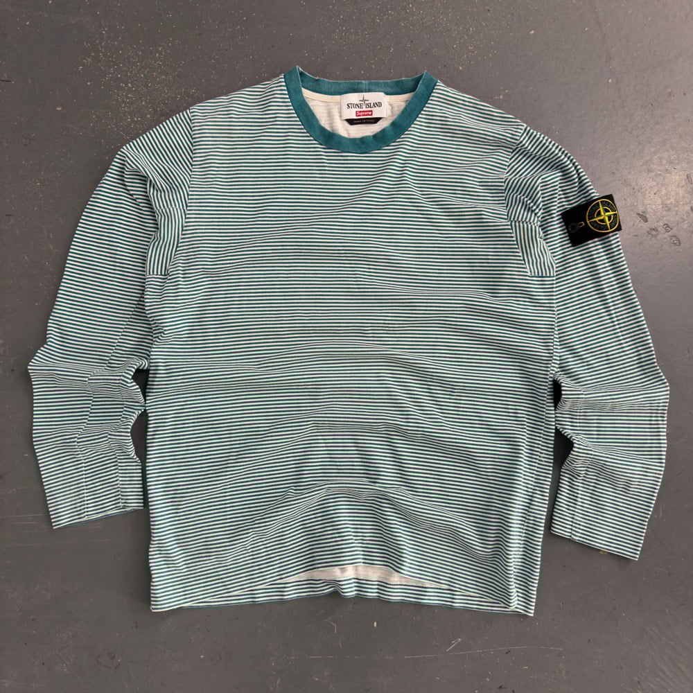 Image of SS 2016 Stone Island x Supreme long sleeve top, size medium