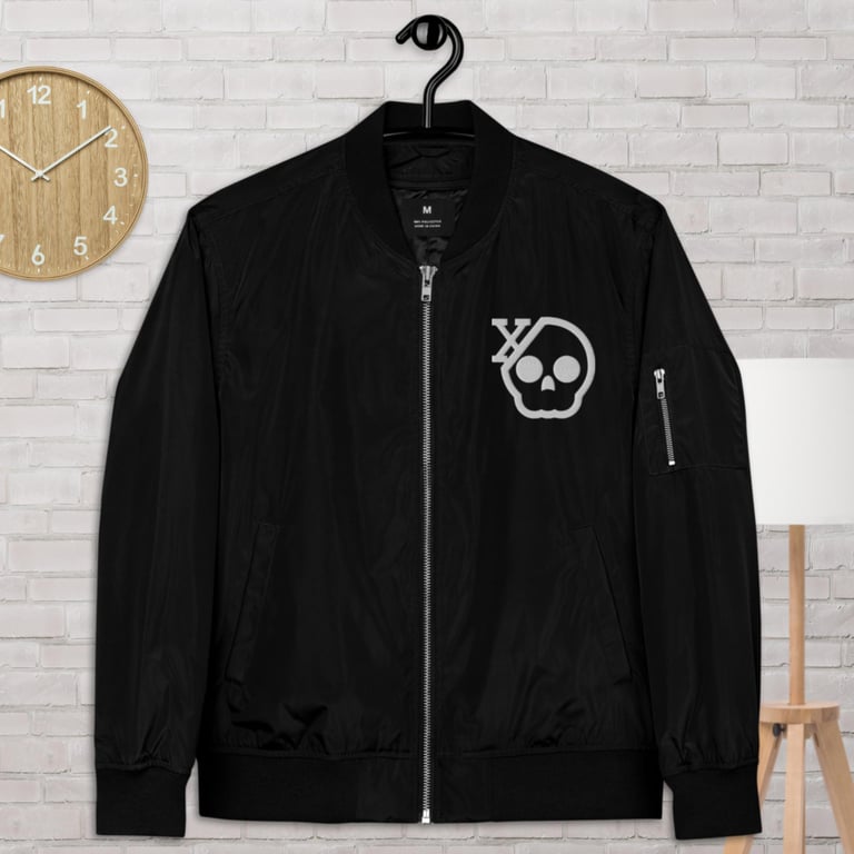 My Skull Is White Premium Recycled Bomber Jacket